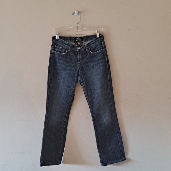 Lucky Brand Dark Wash Mid Rise Straight Leg Denim Jeans - Womens Size 2 | 26 - Picture 3 of 11